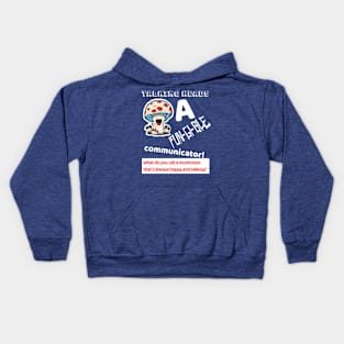 Talking Heads punpedia: A Fun-gi-ble Communicator mushrooms! Kids Hoodie